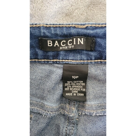 Baccini Women’s 10 Petite Rose Gold Polka Dot Bermuda Shorts - Picture 3 of 3